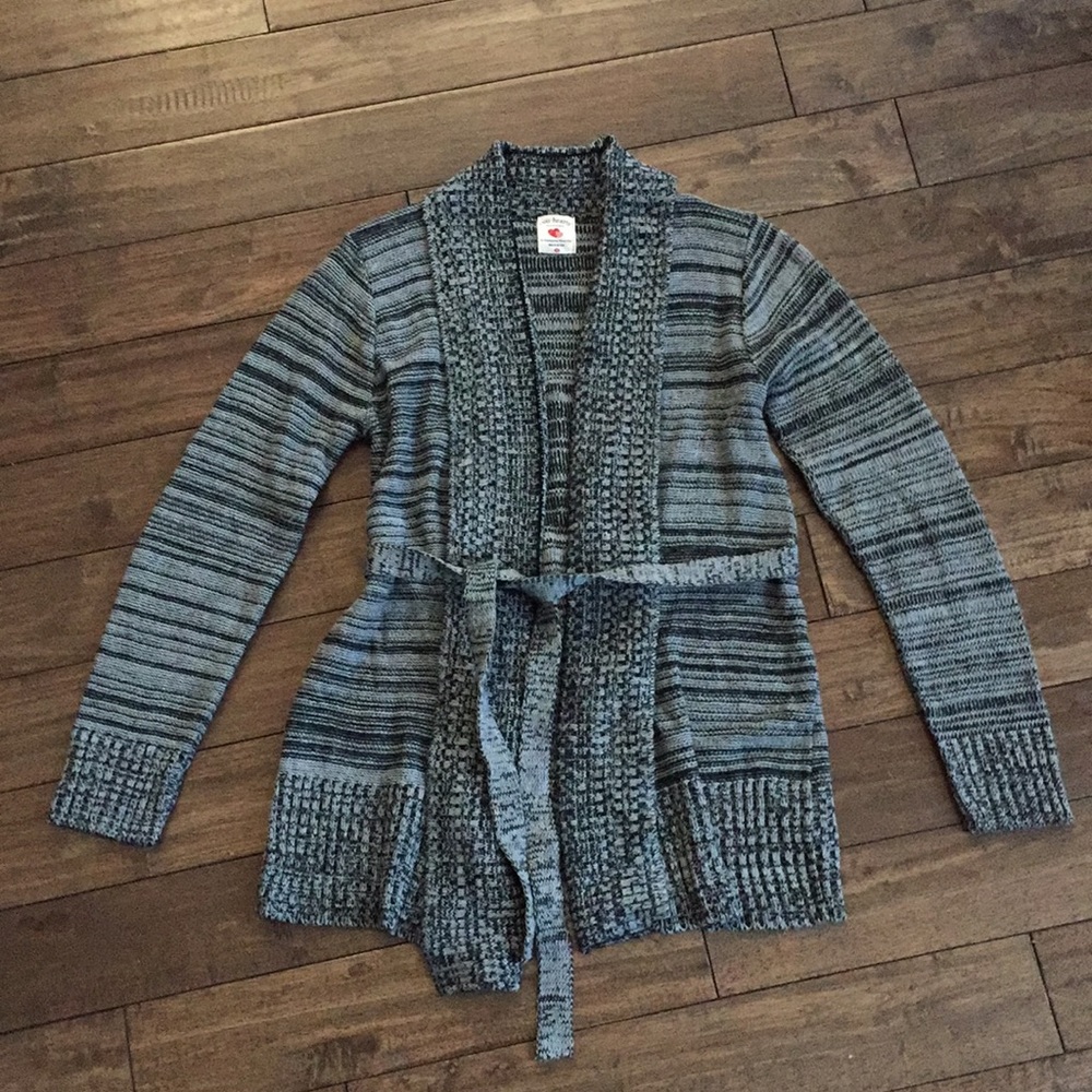 Maternity Light knit sweater with tie front
